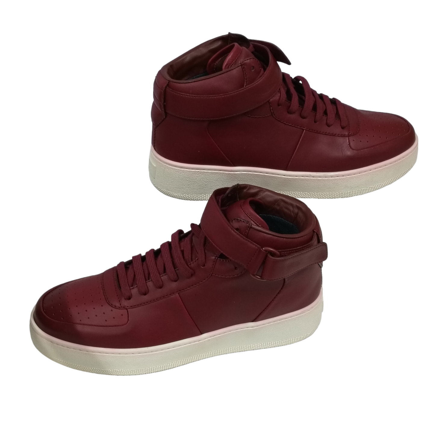 CELINE High Cut Sneakers Mens Red Wine size 42