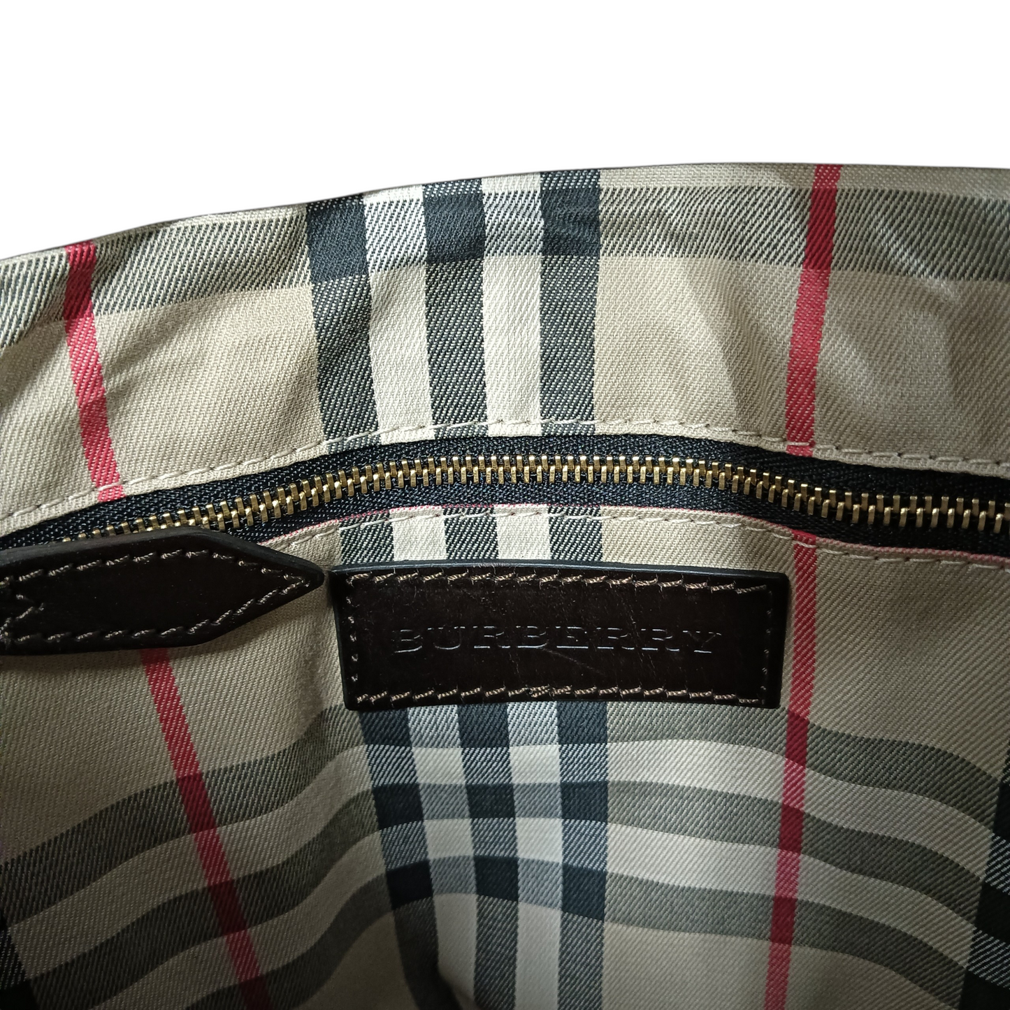 BURBERRY 2WAY Bag 3801215 Brown And Black Scratch