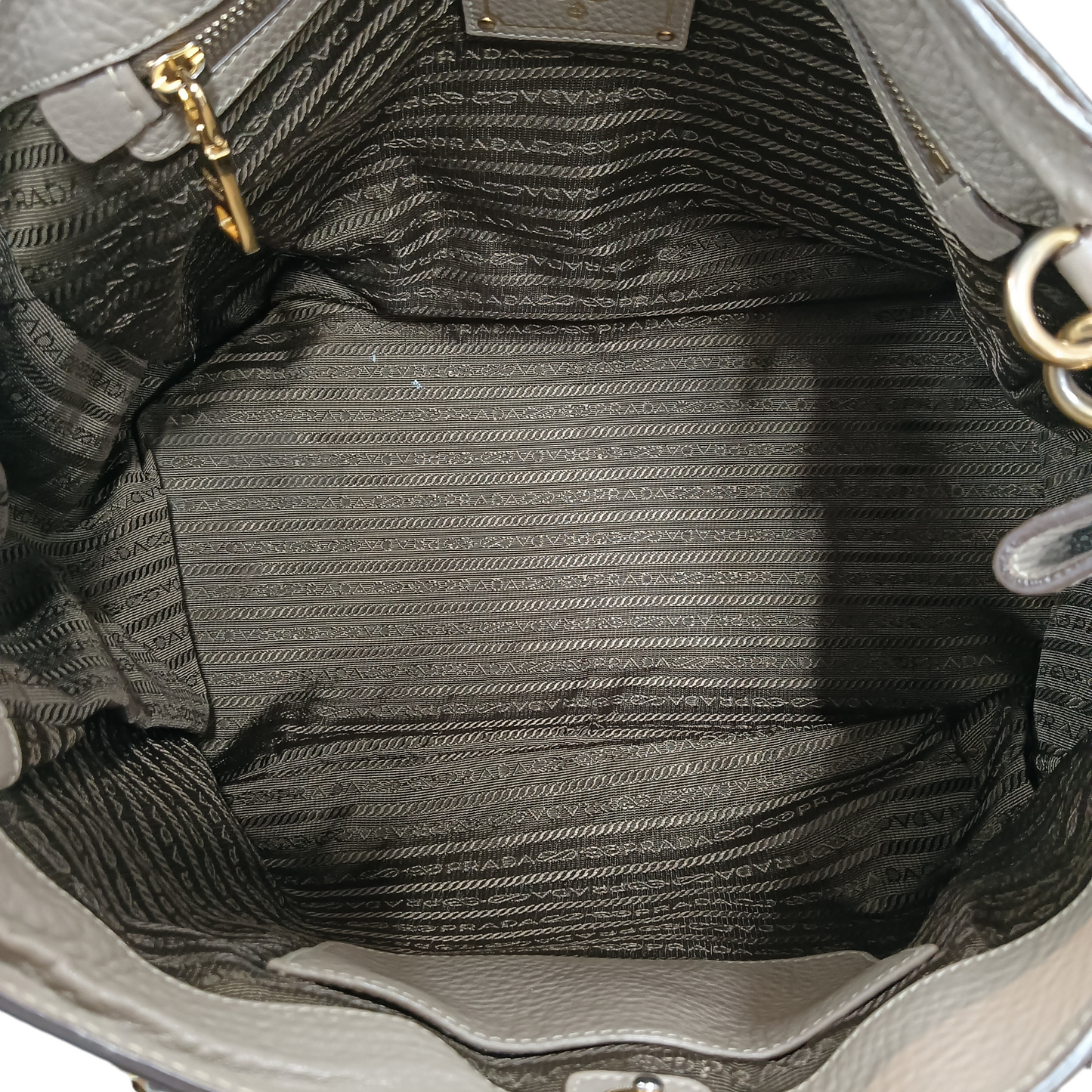 PRADA 2WAY BAG BEIGE