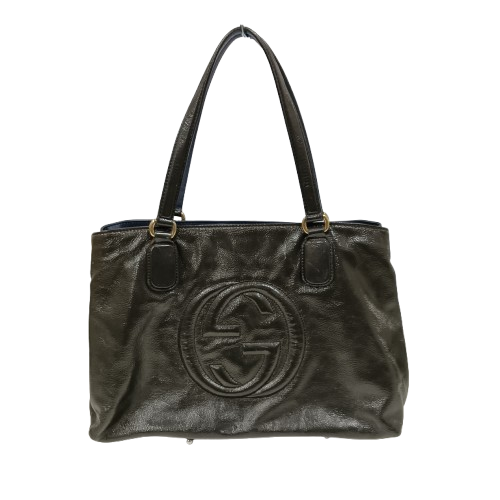 GUCCI 2WAY Bag 308363 Gray **Stain/Damage **without strap**