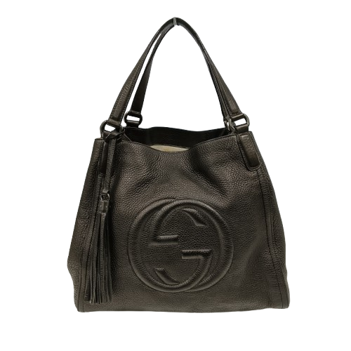 GUCCI 2WAY Bag 282309 Gray **Inside Stain