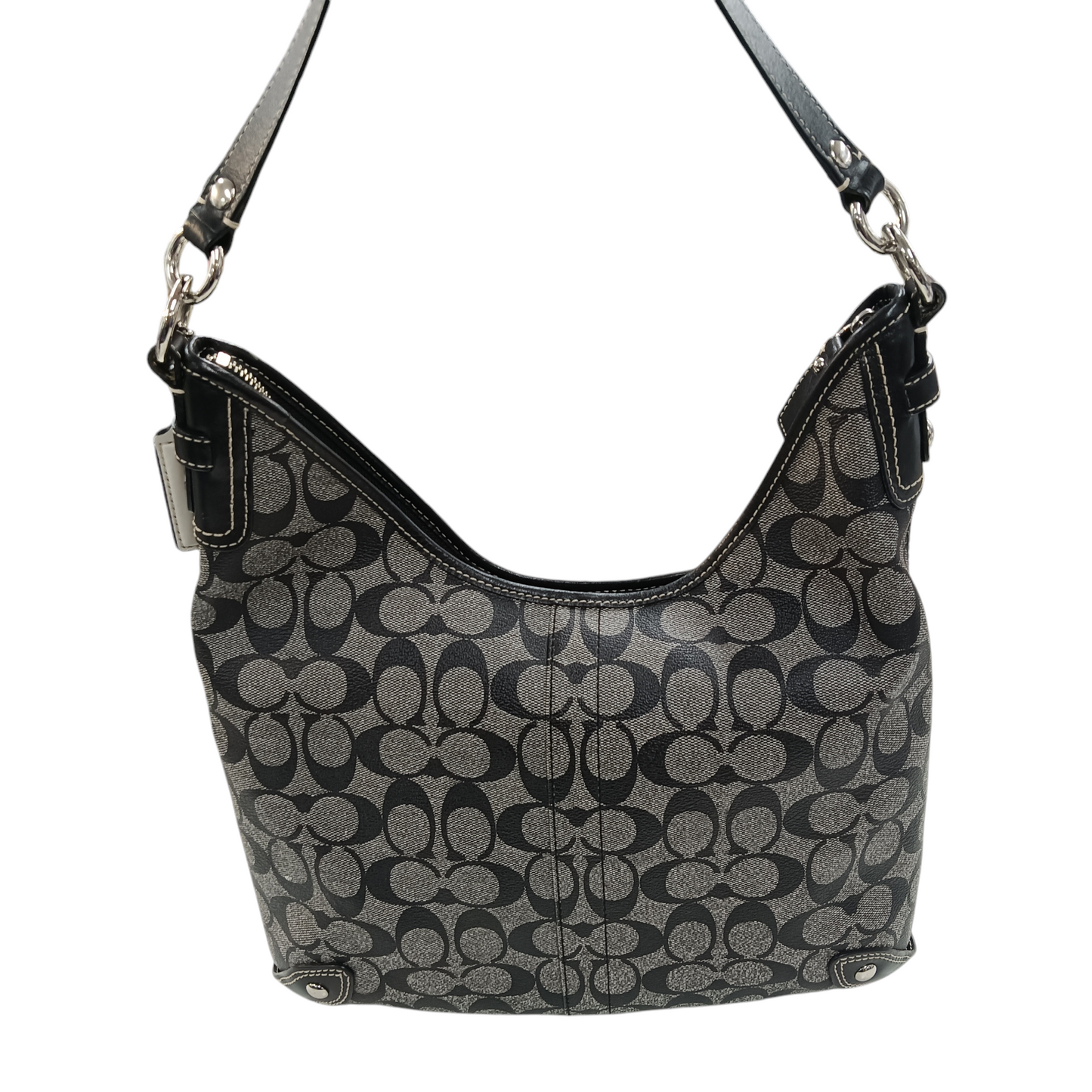 COACH 2Way Bag Black/Blue F14476