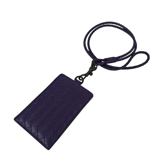 BOTTEGA VENETA Card Case Rank C Purple Stain B01084290M