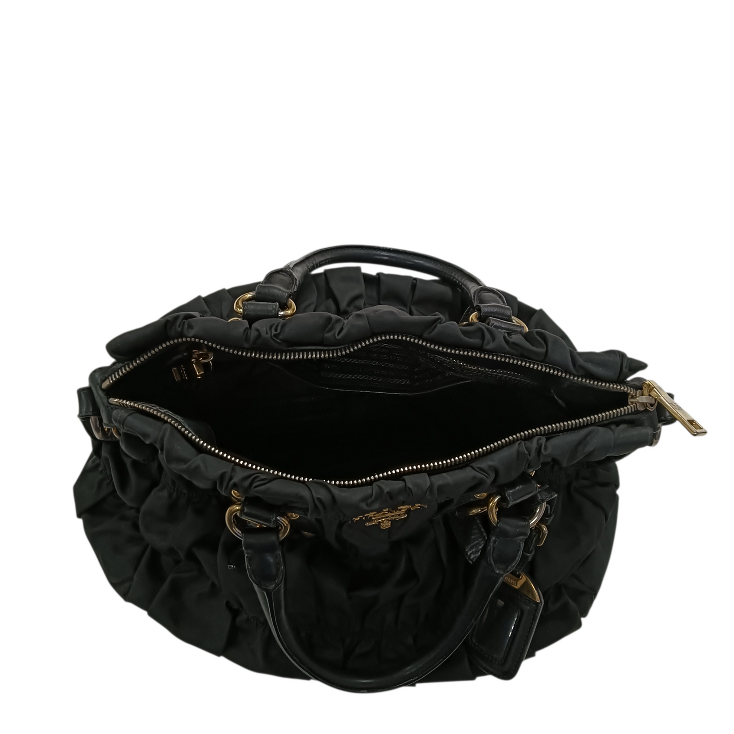 PRADA 2WAY Bag BN2346 Black Scratch