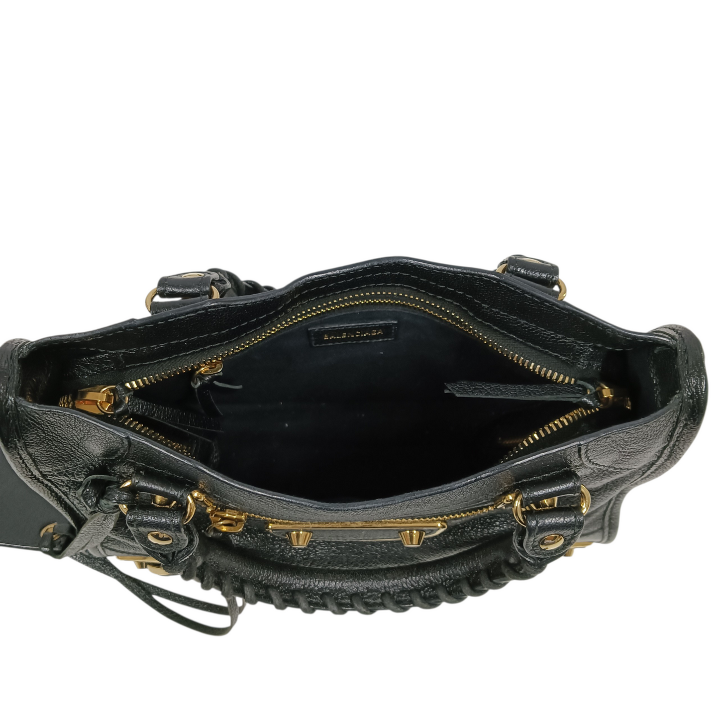 BALENCIAGA 2WAY Bag Metallic Edge City Black 390160