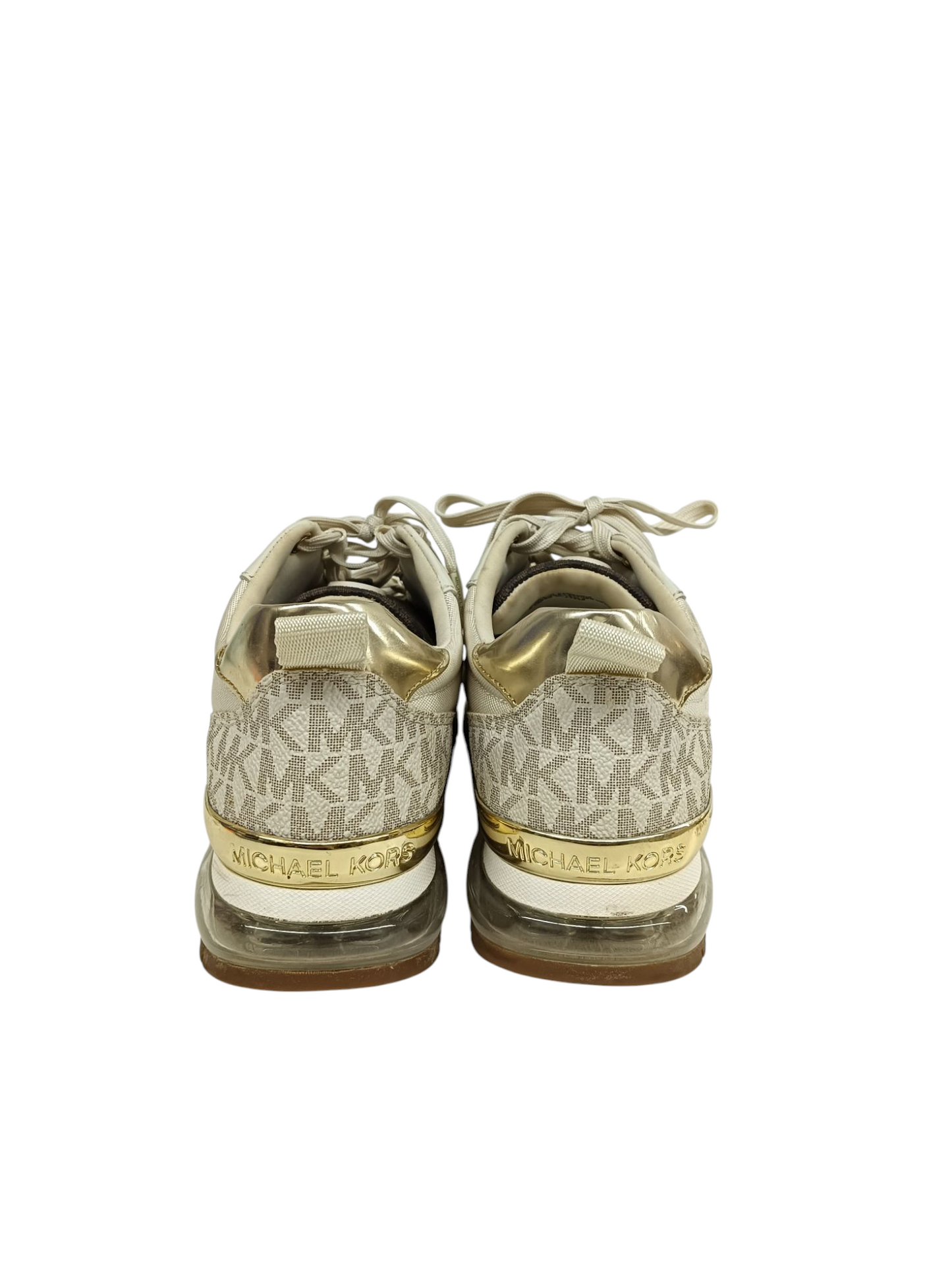 MICHAEL KORS Sneaker Size 40  FT22F Lady's Beige/Gold