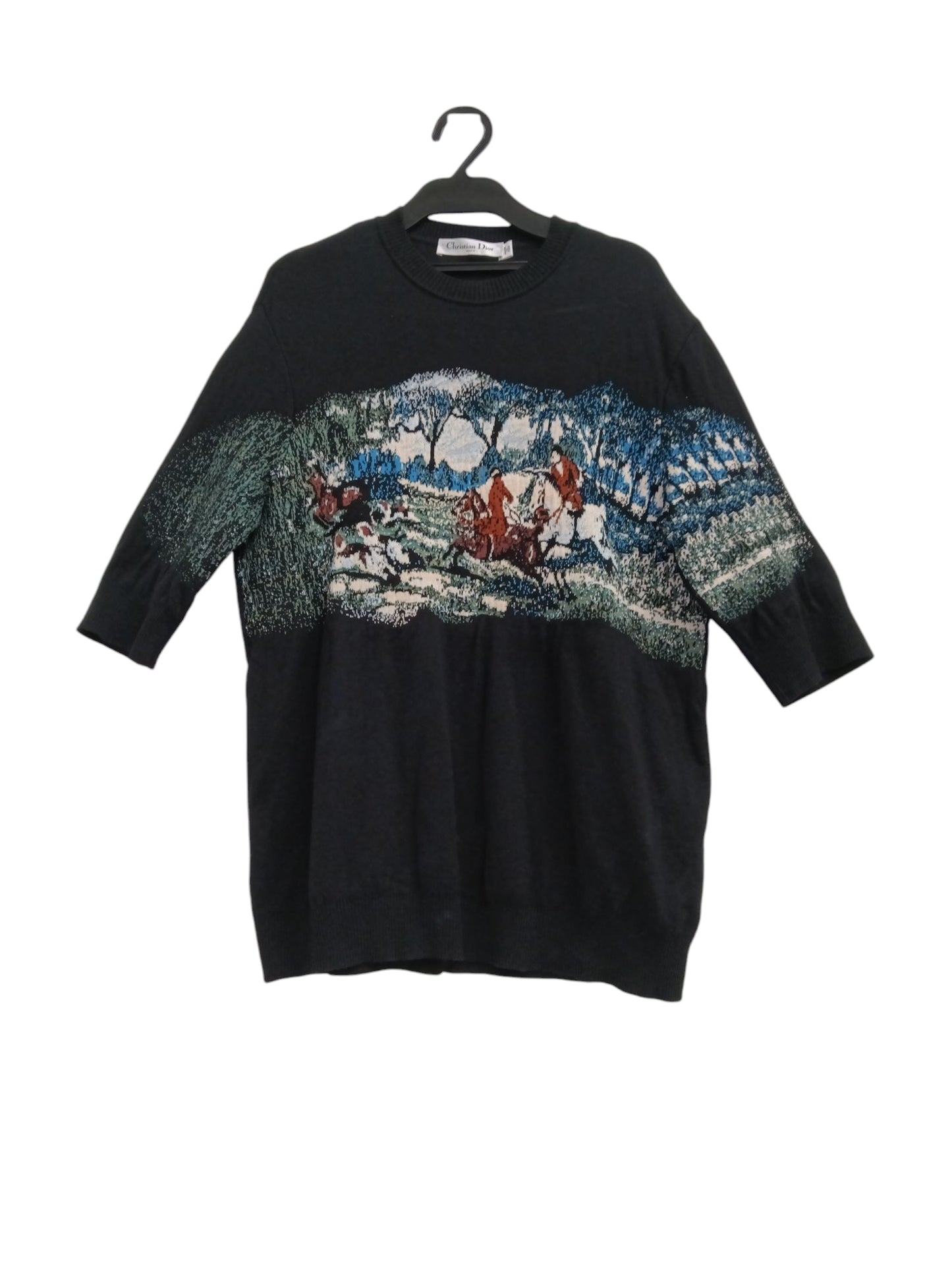 CHRISTIAN DIRO KNITWEAR 44 LADY'S BLACK 7C42529AM555