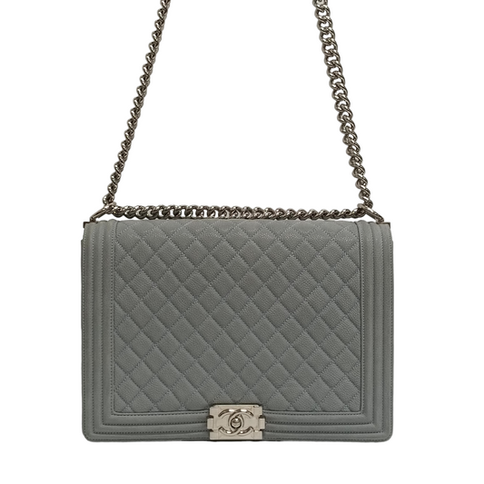 CHANEL Shoulder Bag BOY CHANEL 30 Gray 17633994 Cavier