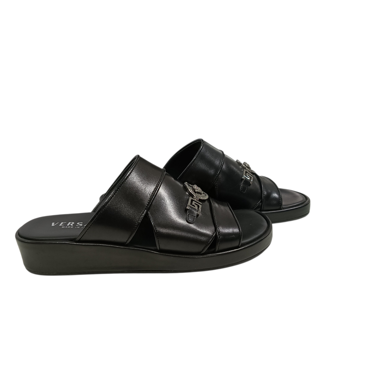 VERSACE Sandal 40 CM. Black Stain
