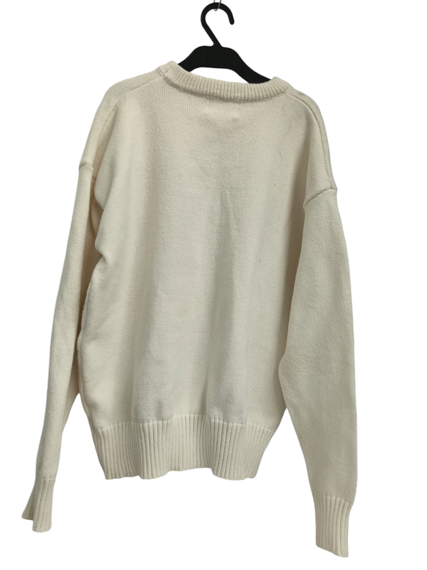 AMI ALEXANDRE MATTIUSSI LONG SLEEVE CUT AND SEWN BEIGE SIZE M RANK(C) *STAIN/DAMAGE