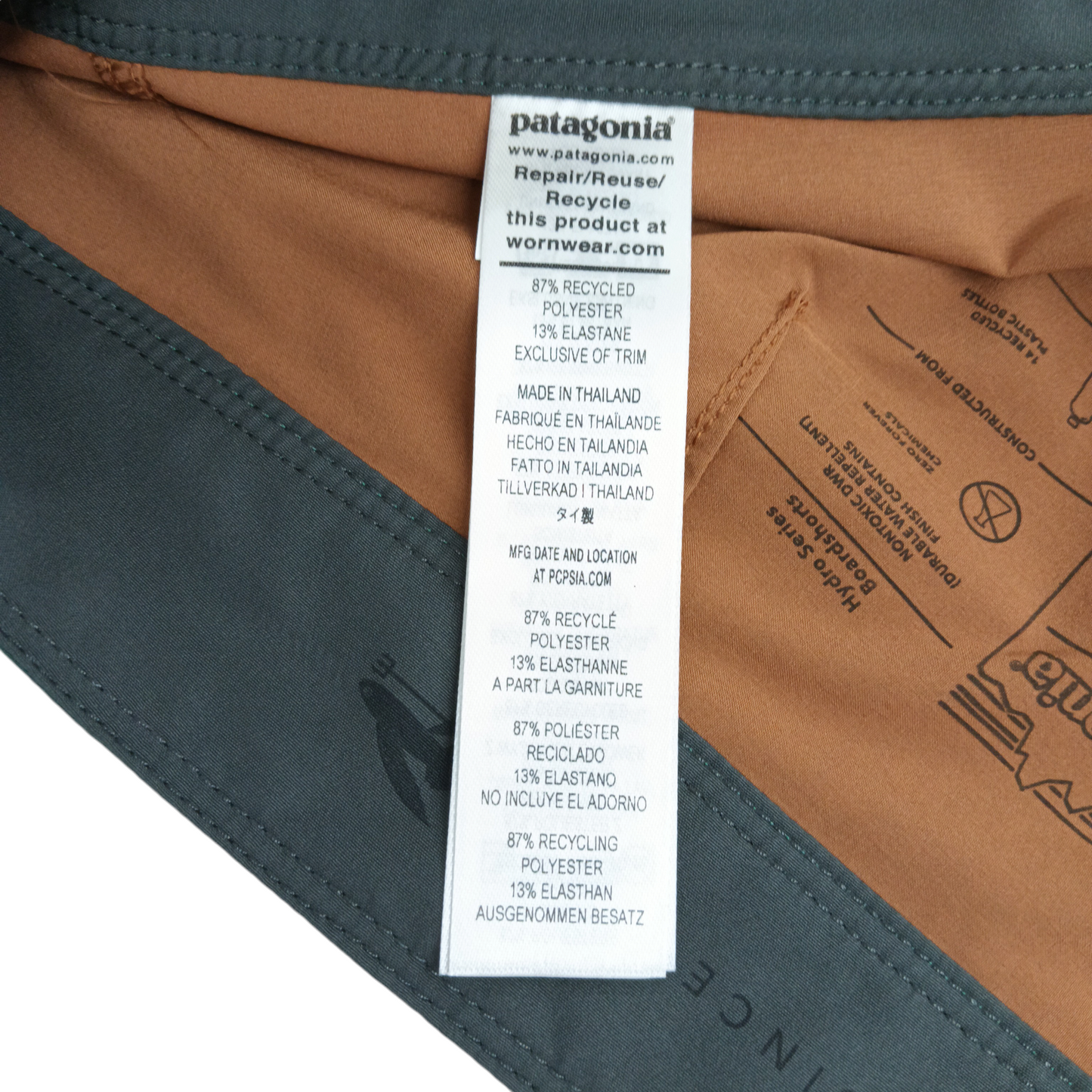 PATAGONIA Pants 33 Mens Brown/Green 86697