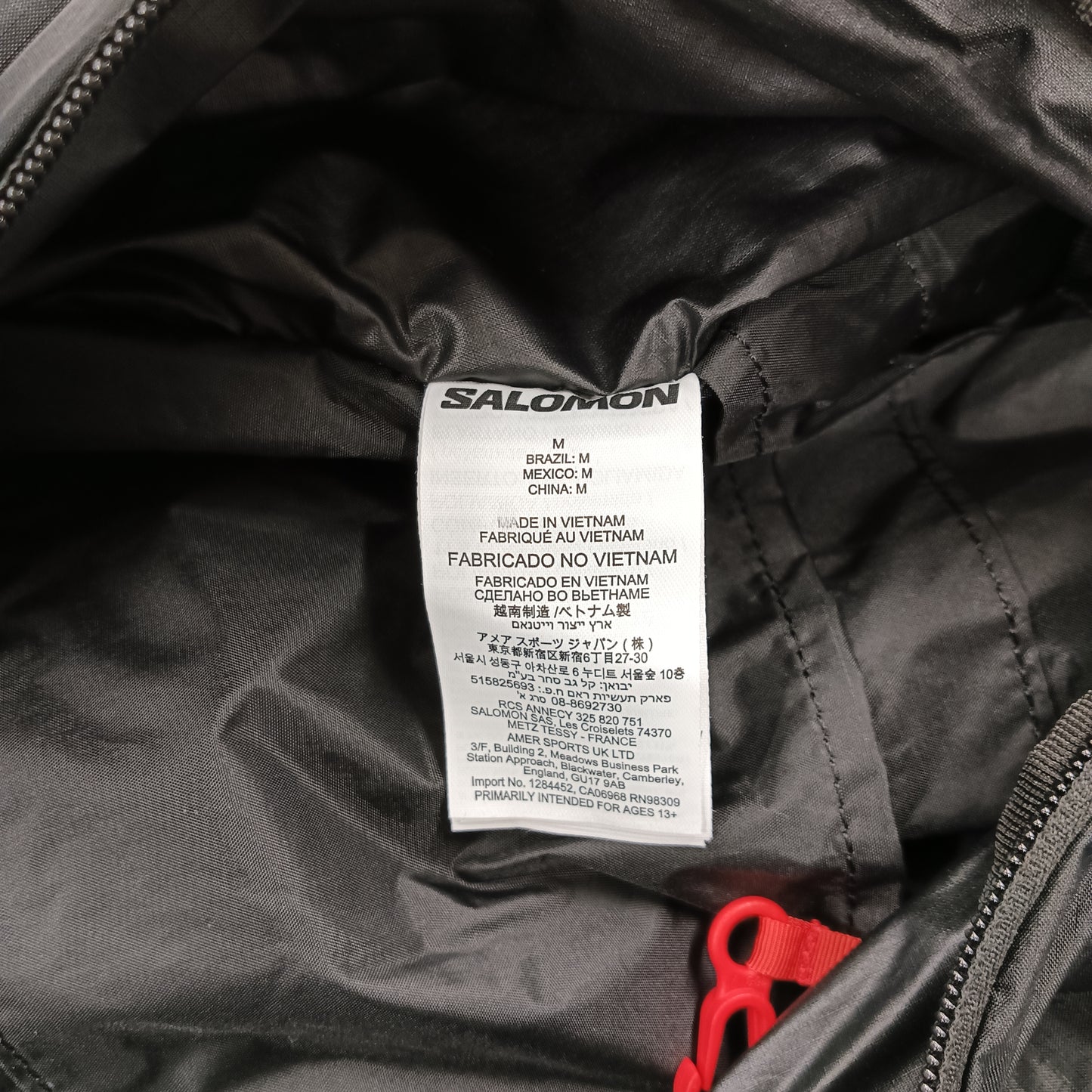 SOLOMON hydration pack C21778 Black