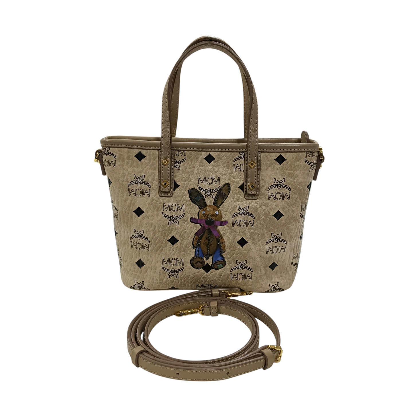 MCM 2Way Bag Beige MWP7SXL45IG001