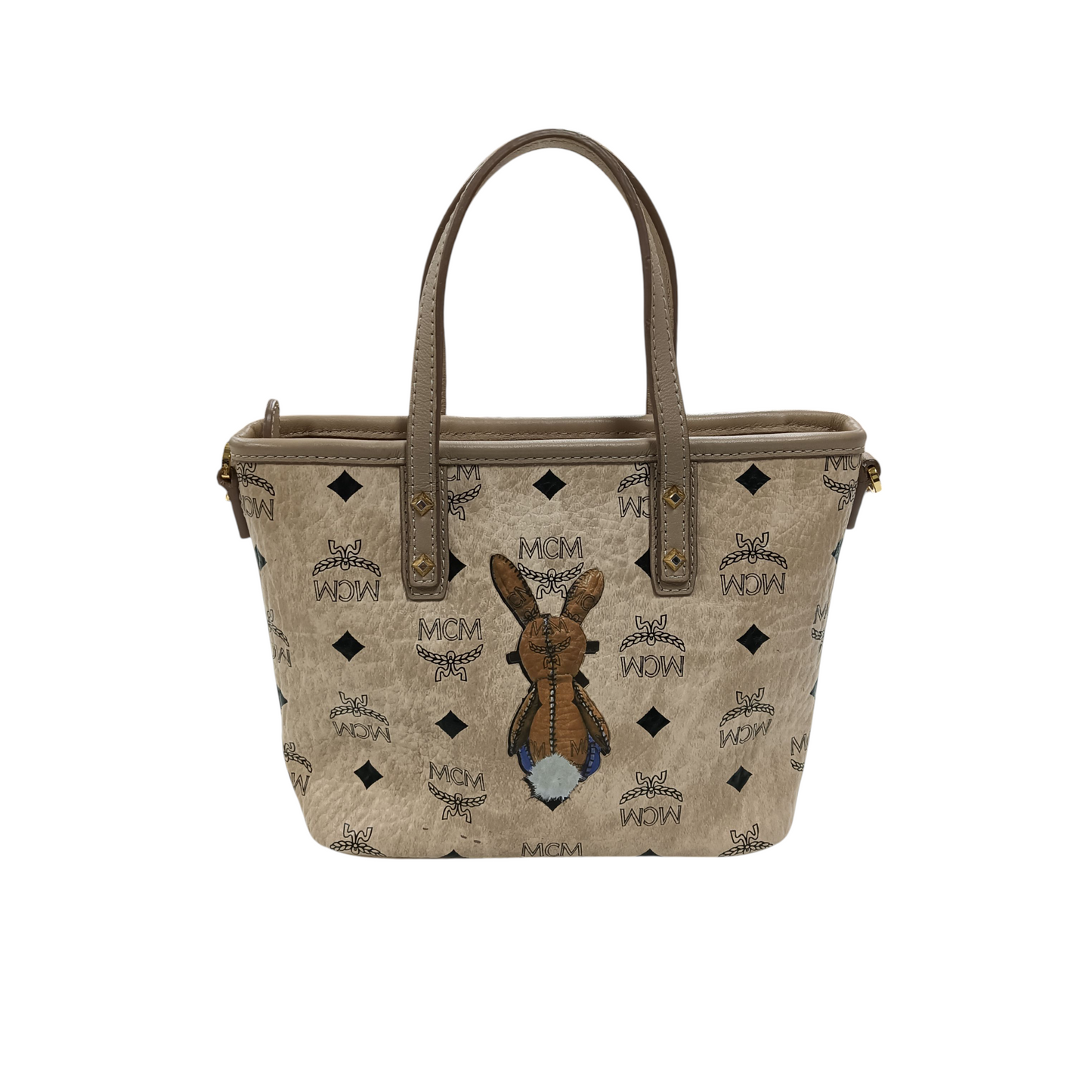MCM 2Way Bag Beige MWP7SXL45IG001
