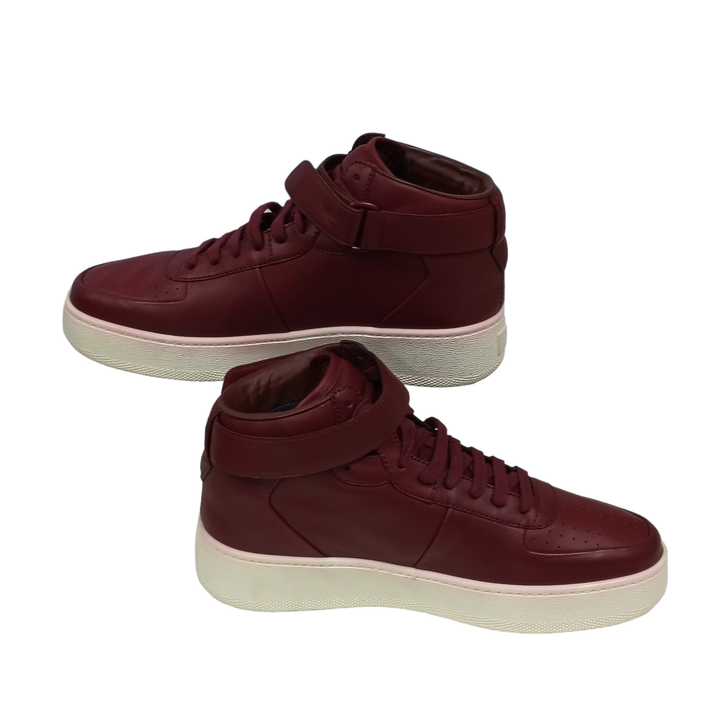 CELINE High Cut Sneakers Mens Red Wine size 42