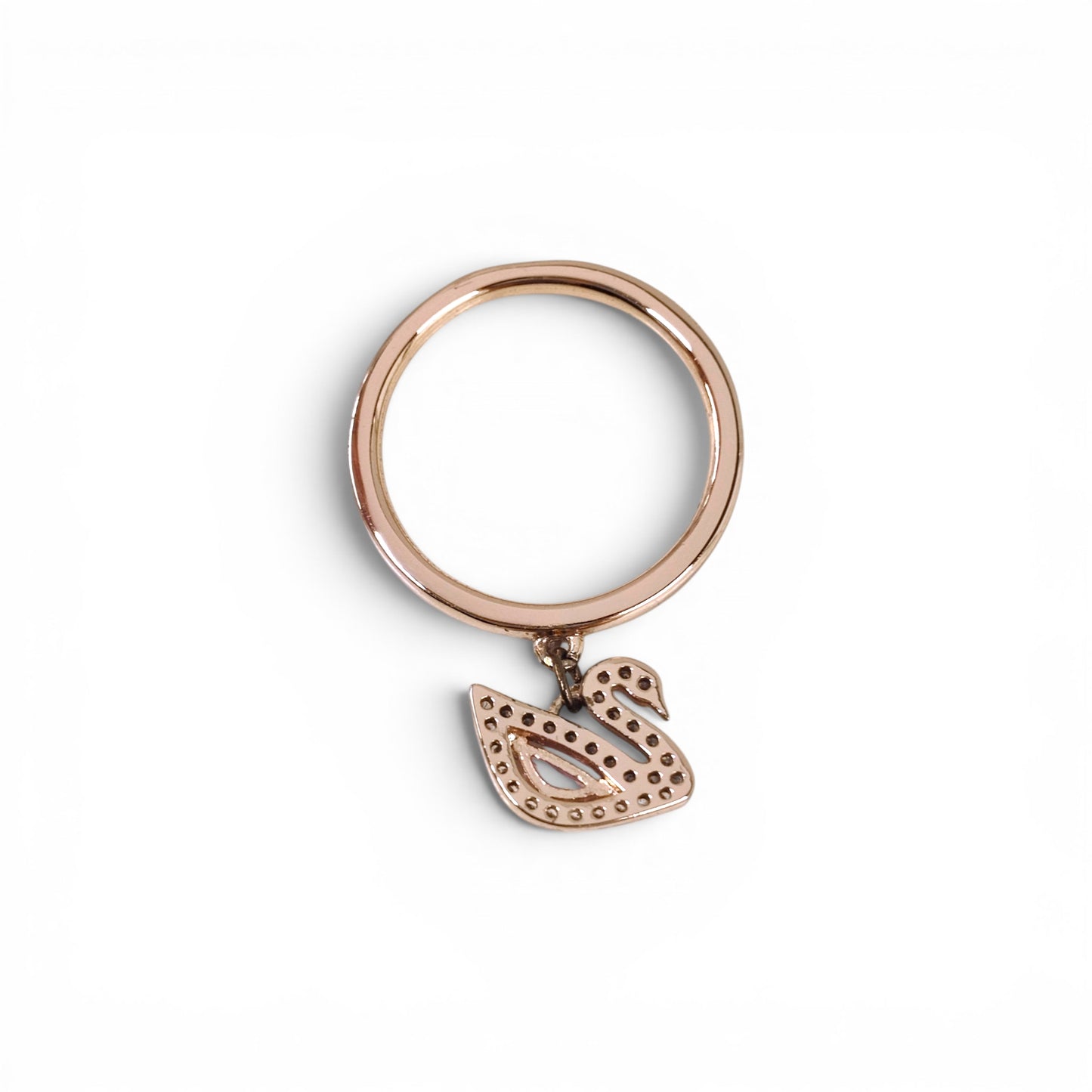 SWAROVSKI Ring Pink Gold Swan Rank AB