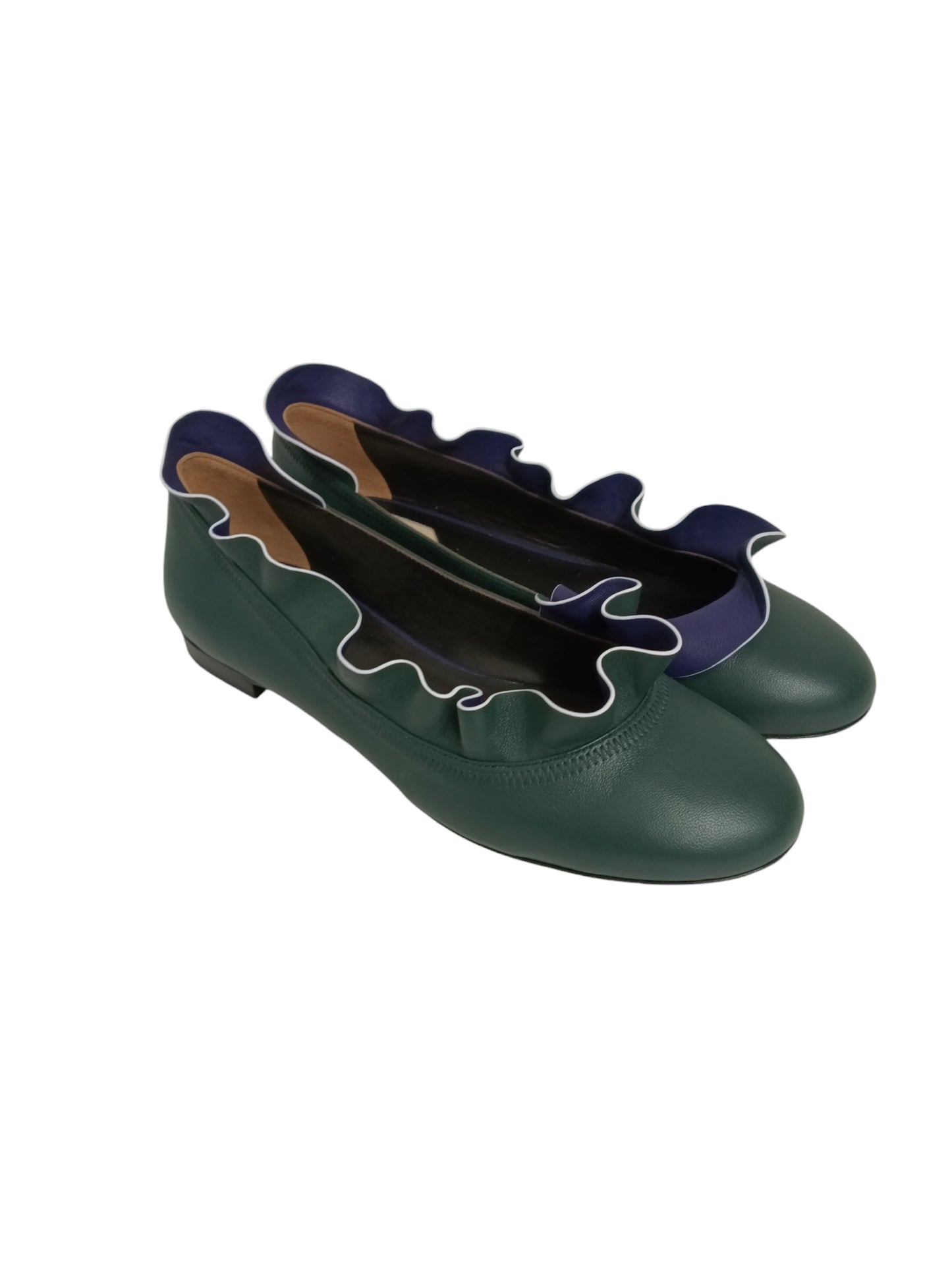 FENDI PUMPS 37 LADY'S GREEN/PURPPLR 8F6354
