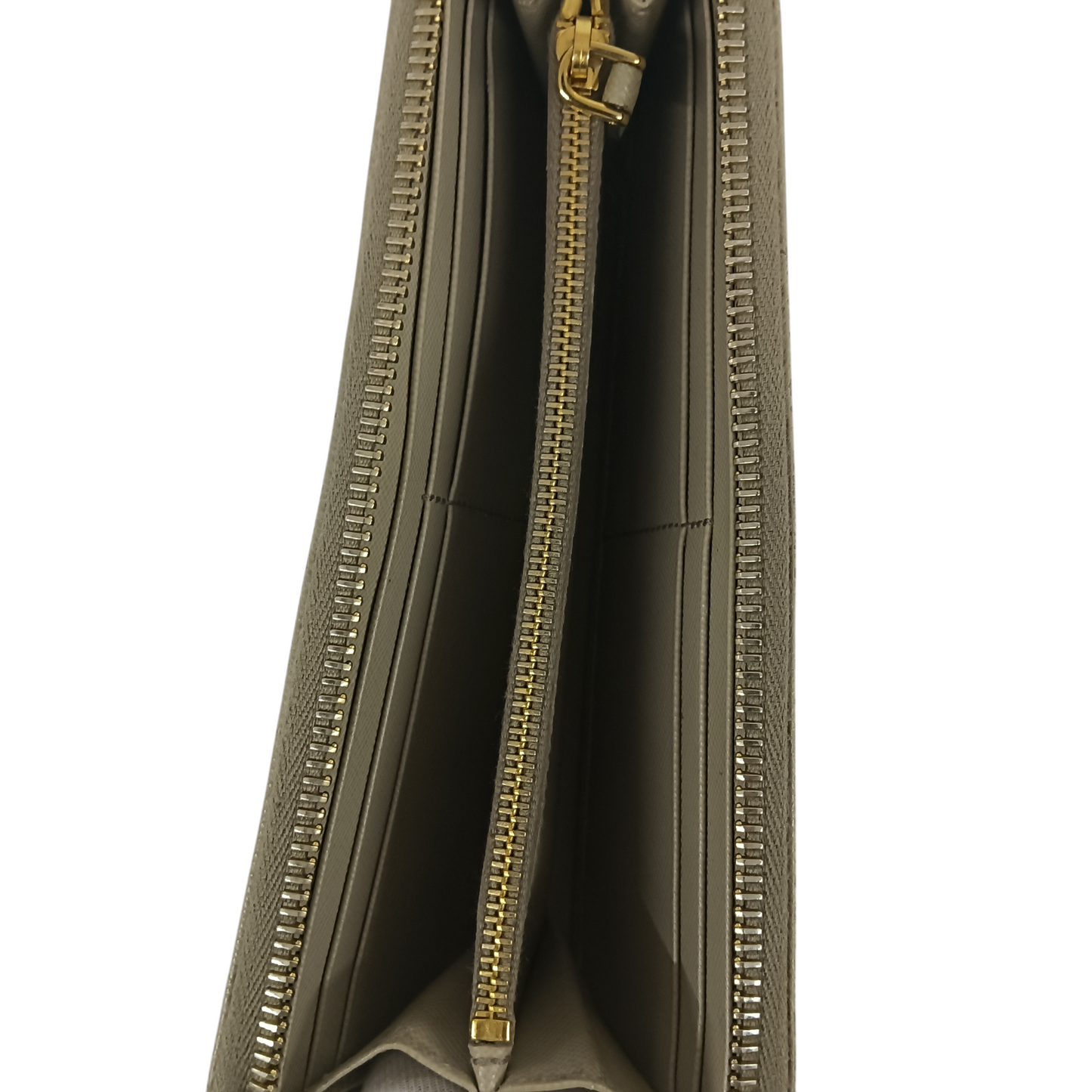 PRADA Long Wallet Rank (BC) Beige *Damage/Stain 213