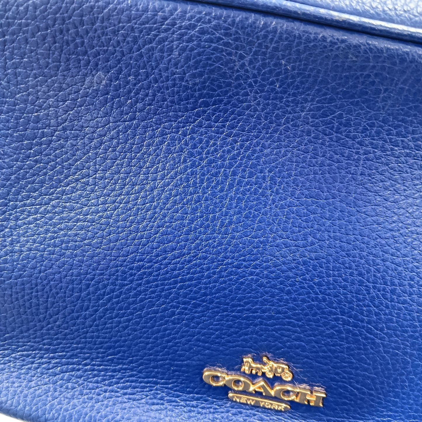 COACH Shoulder Bag Blue 39856