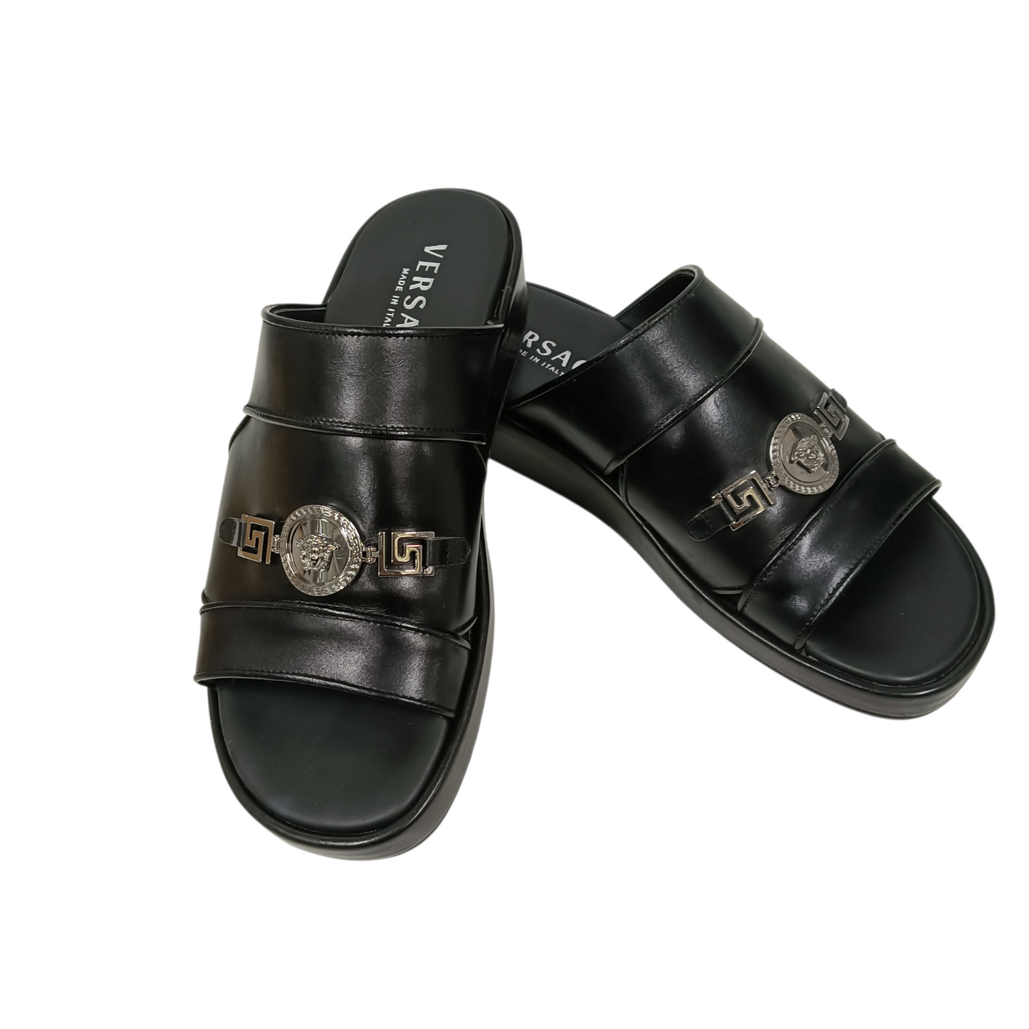 VERSACE Sandal 40 CM. Black Stain