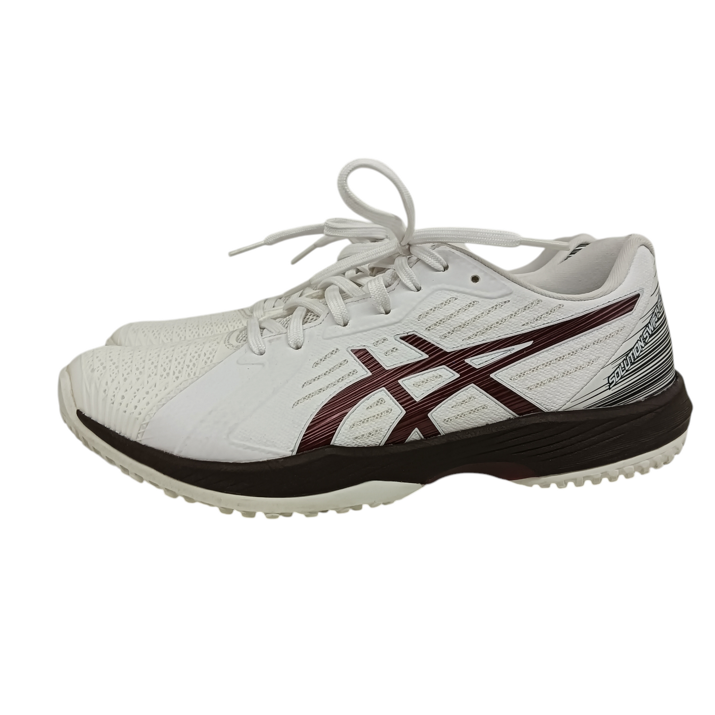 ASICS Sneaker Size 42.5 1041A300 Mens White/Burgundy Rank (B) Stain