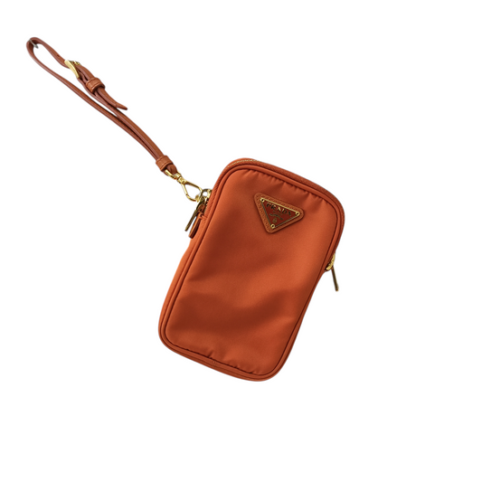 PRADA Shoulder Pouch 1N1860 Rank(B) Orange Stain 58/P 224