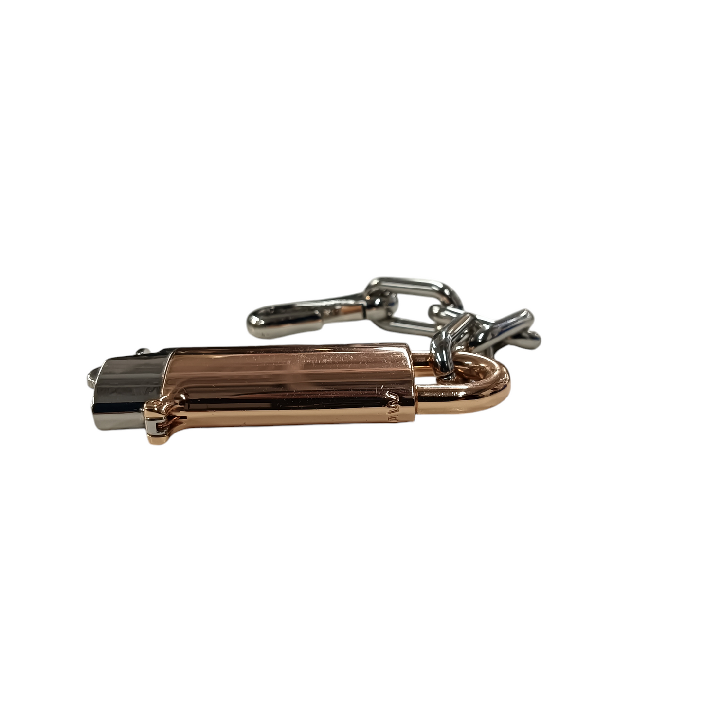 ALEXANDER WANG KEY RING BRONZE/SILVER