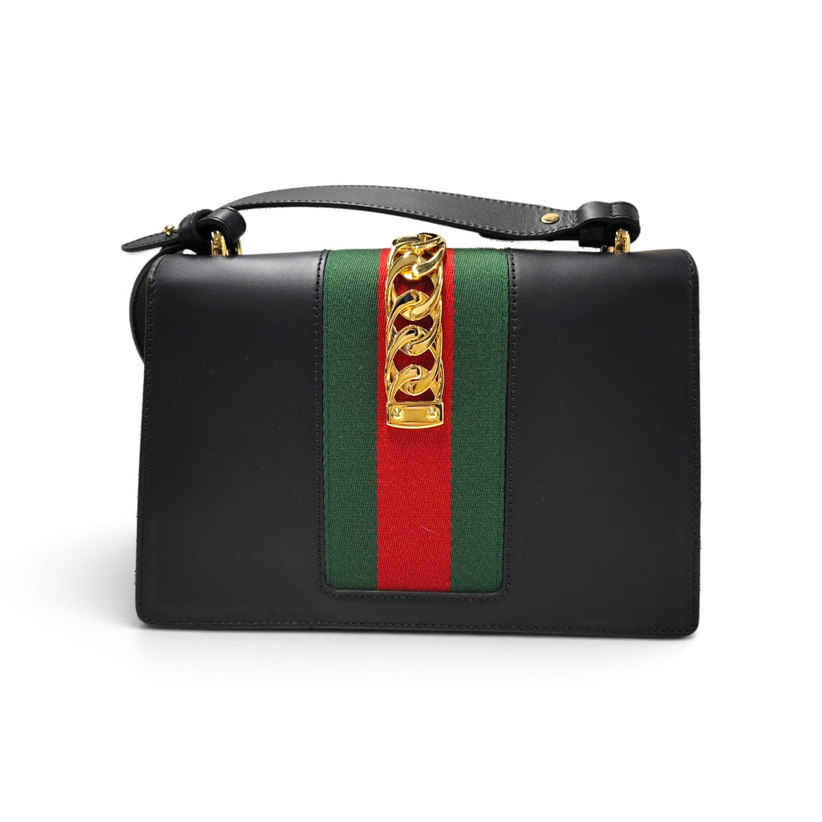 GUCCI Shoulder Bag 421882 525040 Black Rank AB