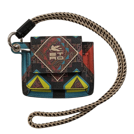 ETRO Coin Case Multi Color Paisley