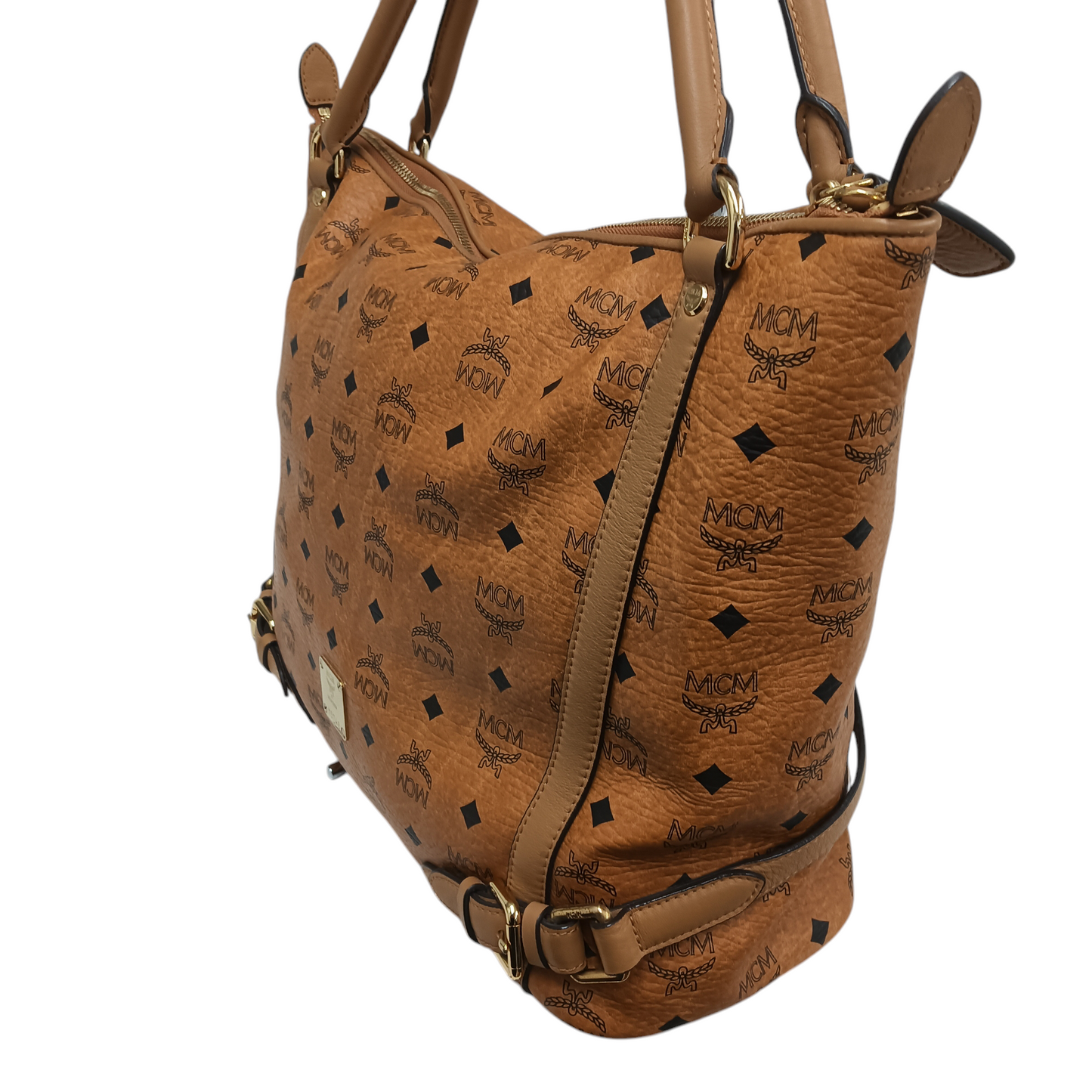 MCM Tote Bag MWP25VI04C0001 Brown Rank B