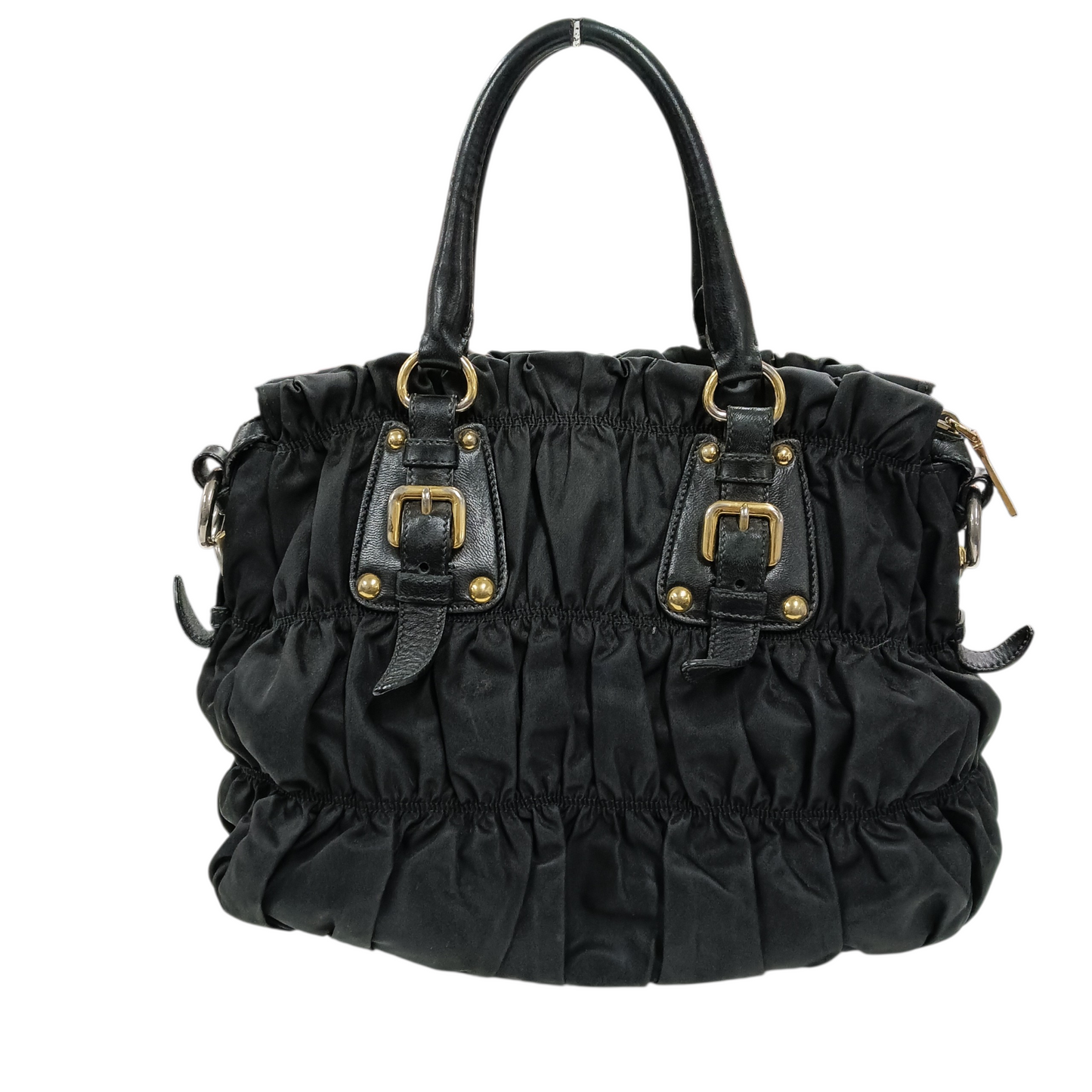PRADA 2WAY Bag BN2346 Black Scratch