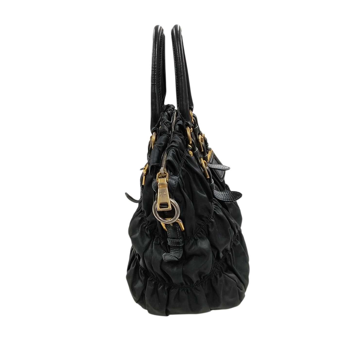 PRADA 2WAY Bag BN2346 Black Scratch