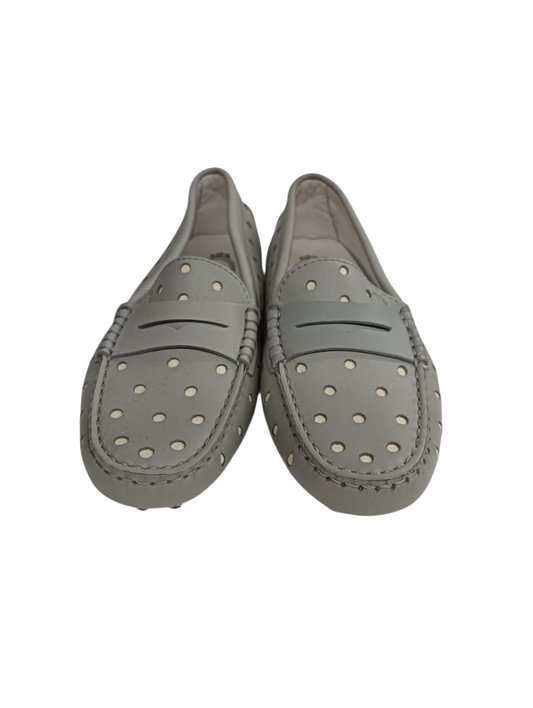 TOD'S Driving Shoes Size 35.5 Gray