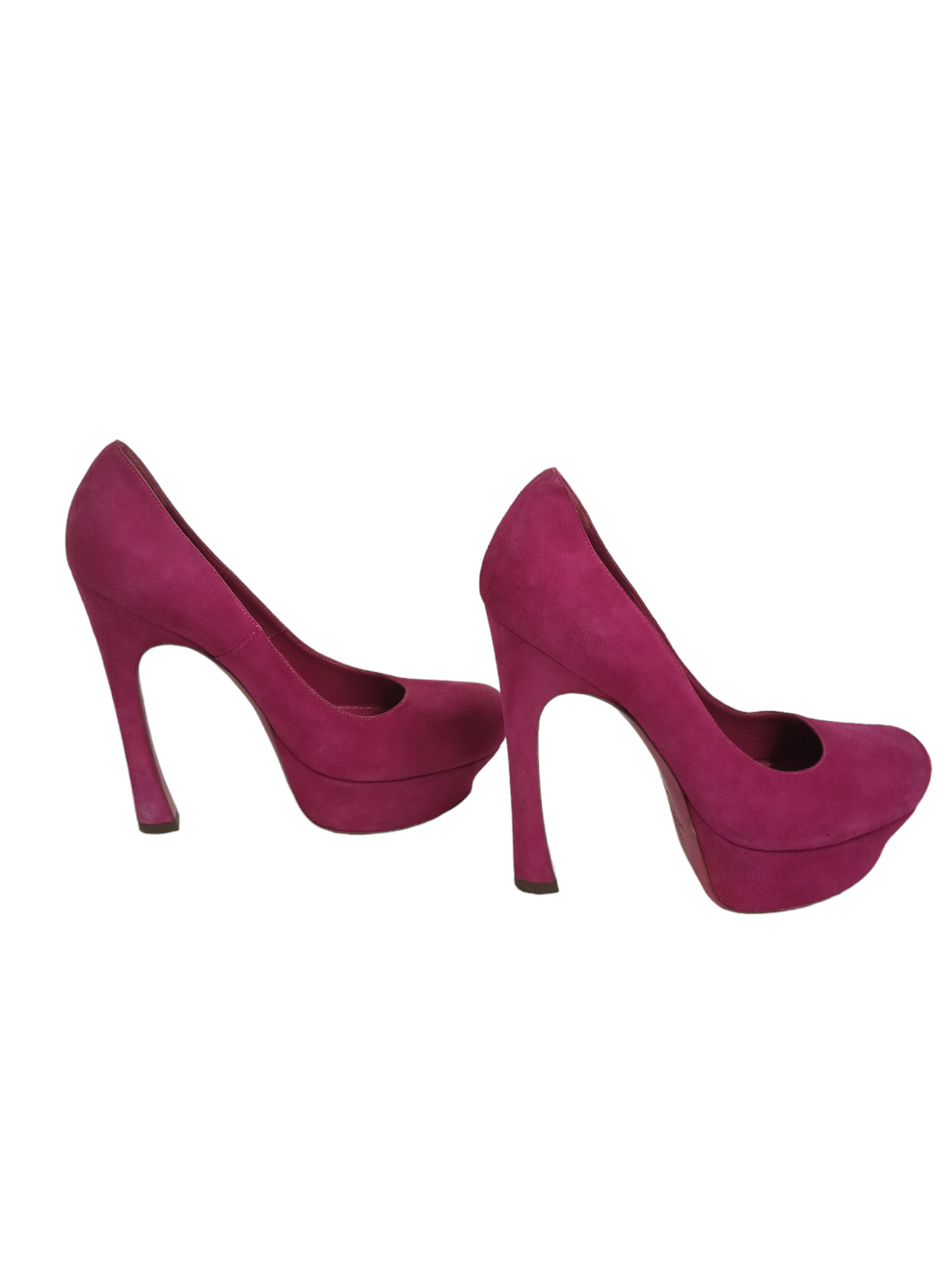 YVES SAINT LAURENT PUMPS 37 SHOCKING PINK 254119