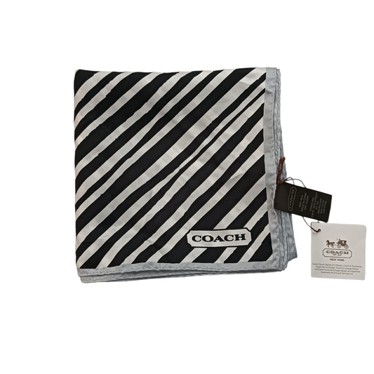 COACH SCARF ZEBRA PATTERN BLACK/WHITE