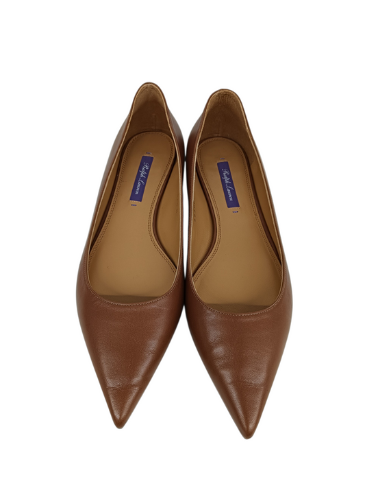 Palph Lauren Purple Label Pumps 37.5 Brown 665003