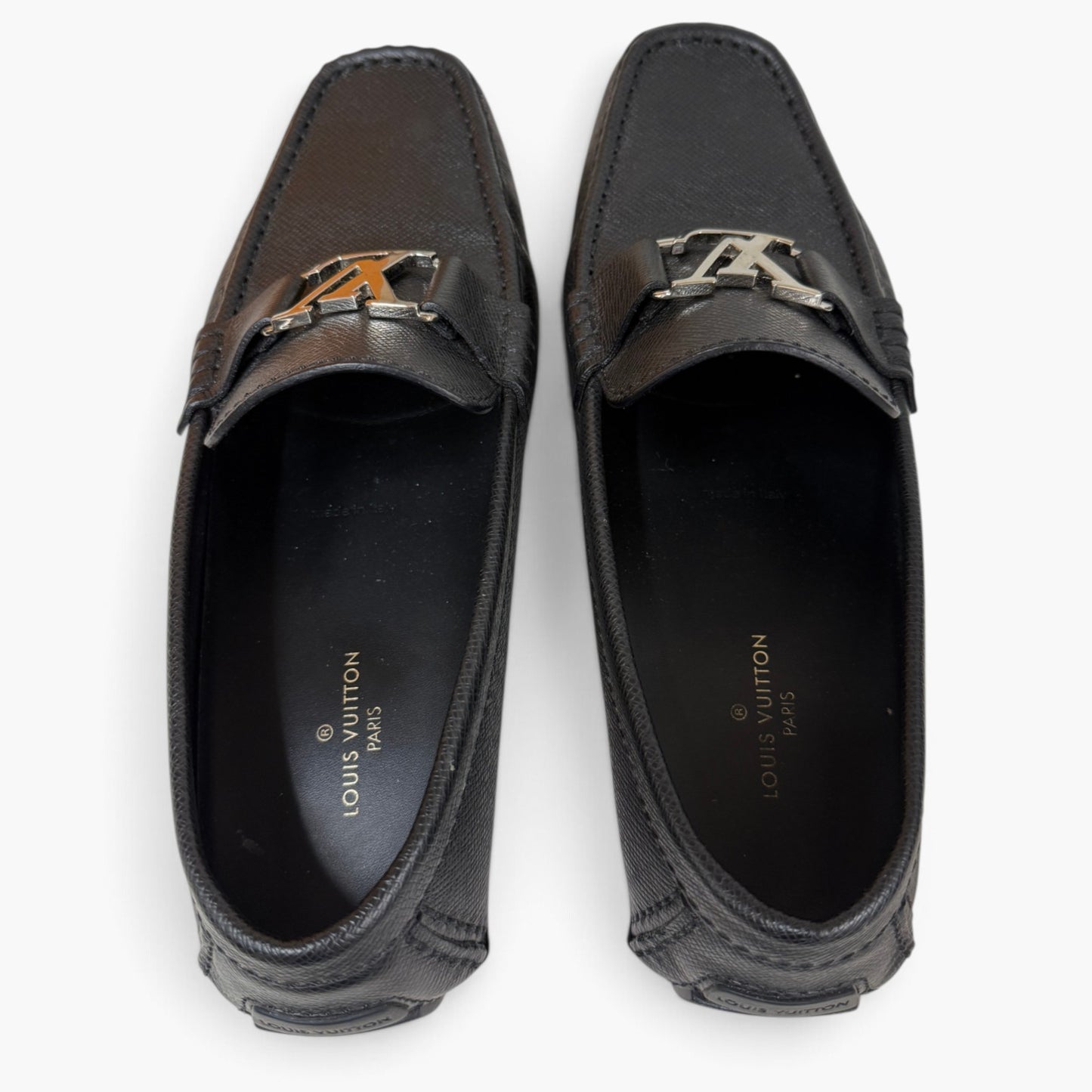 Louis Vuitton Loafers Size 8 Us Mens Black FA0210 Rank (A)