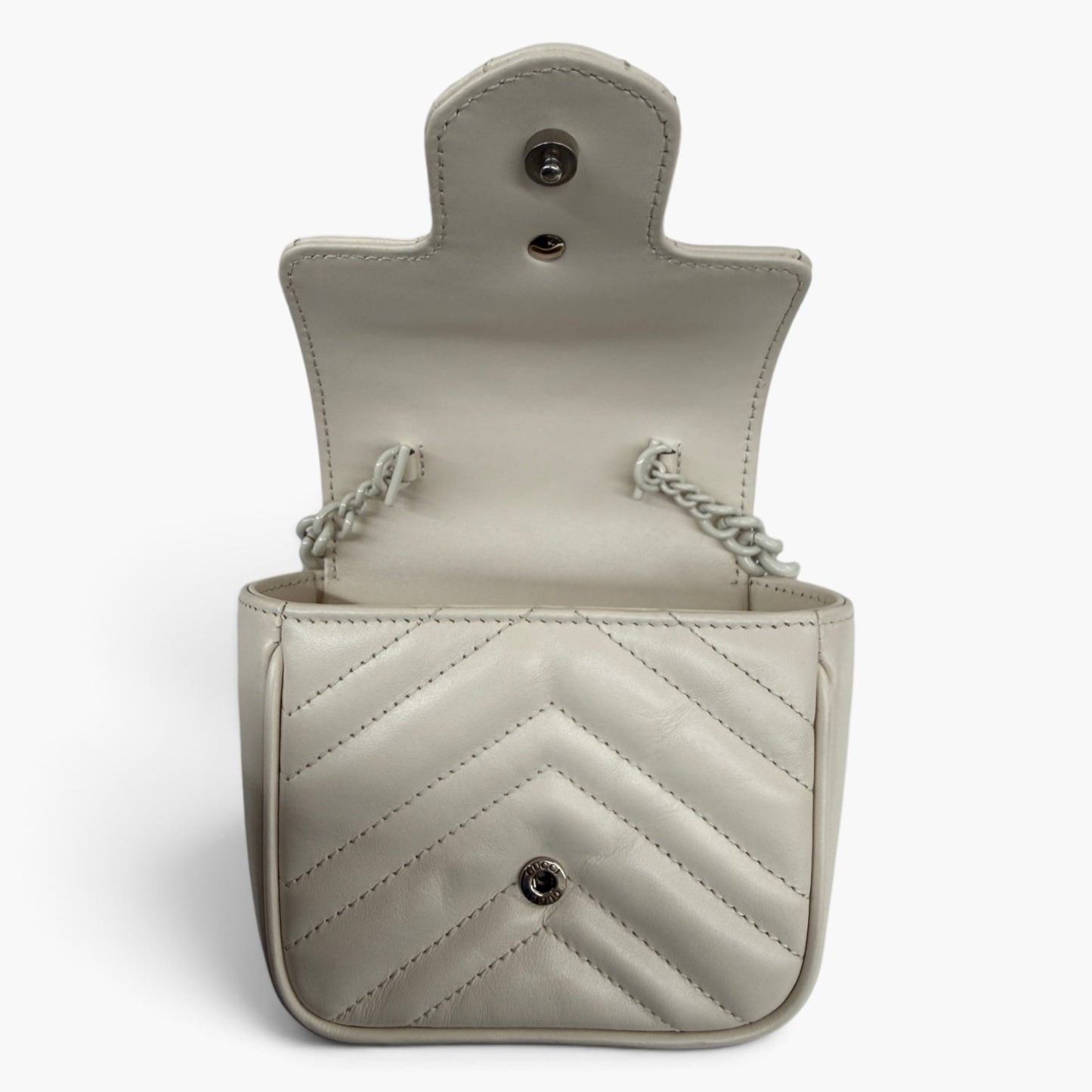 GUCCI Shoulder Bag GG Marmont 739599 Beige Rank (B)