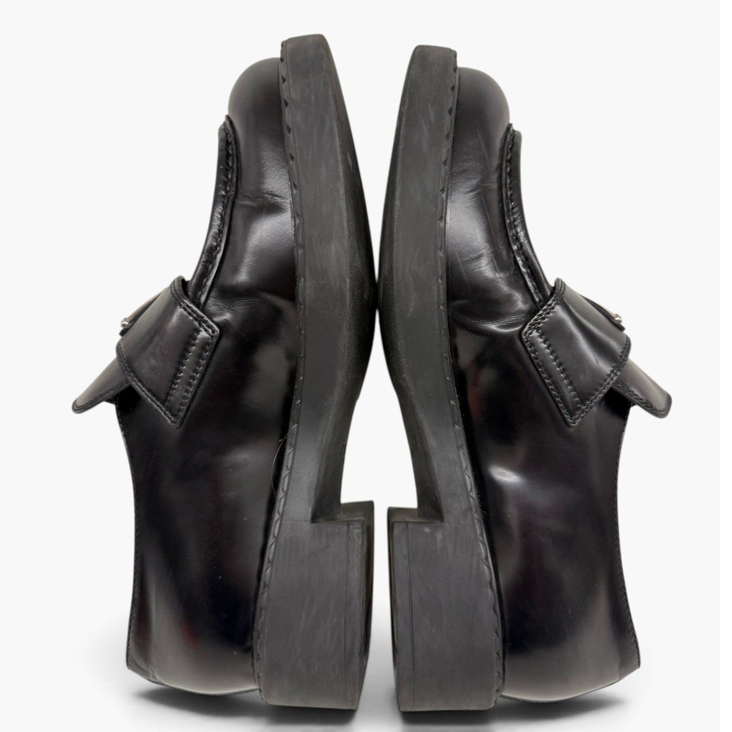 Prada Loafers Lady's Black Rank (B)