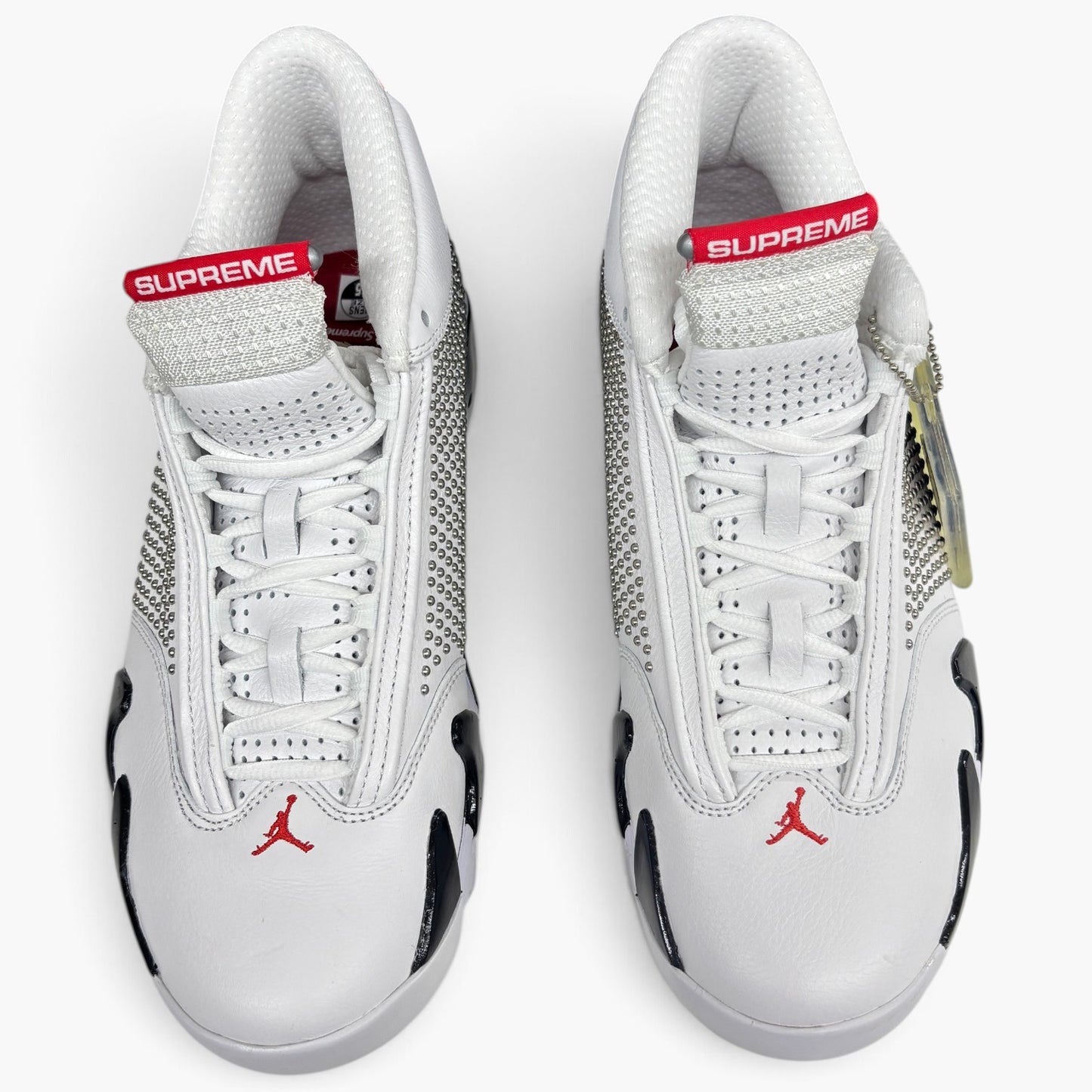 NIKE Jordan 14 Retro X SUPREME Size 8.5 us BV7630-106 Mens White Rank (A)