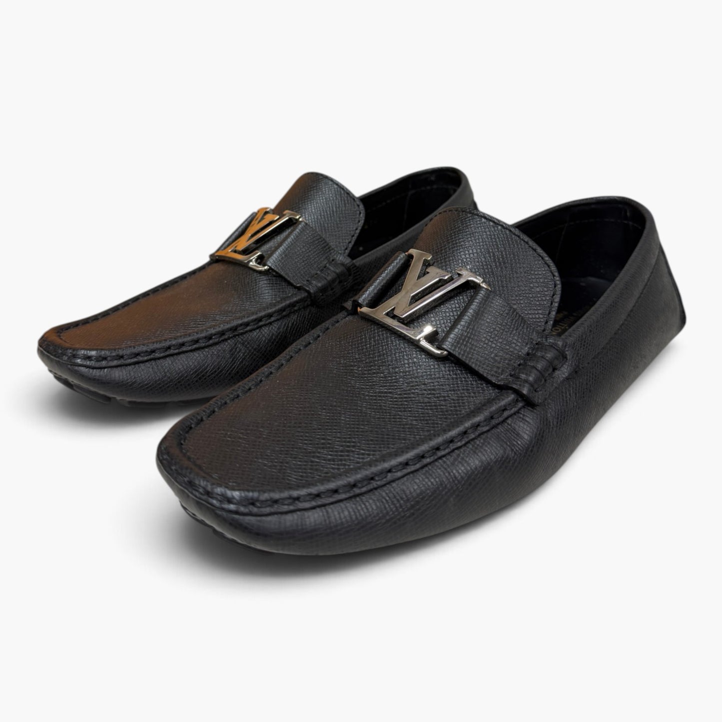 Louis Vuitton Loafers Size 8 Us Mens Black FA0210 Rank (A)