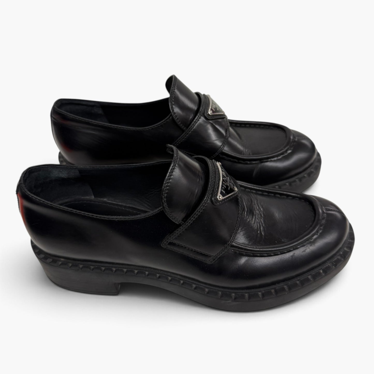 Prada Loafers Lady's Black Rank (B)