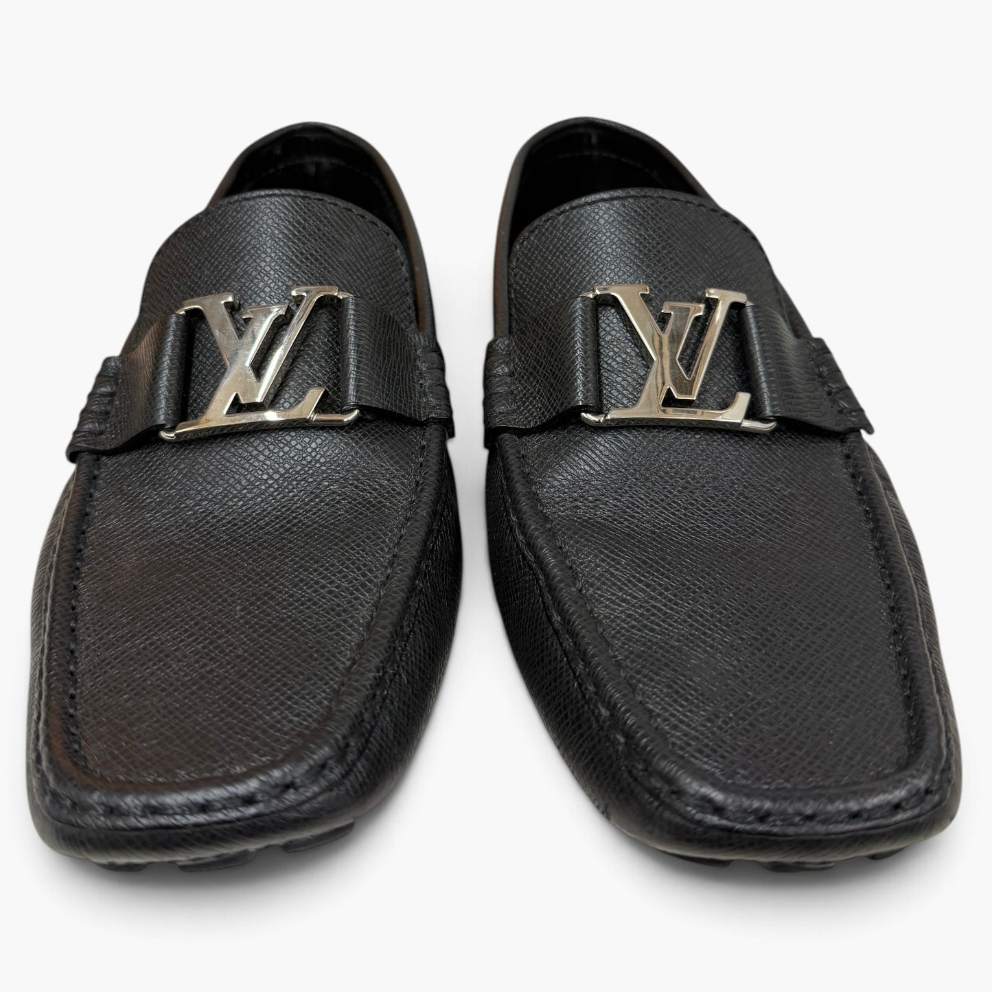 Louis Vuitton Loafers Size 8 Us Mens Black FA0210 Rank (A)