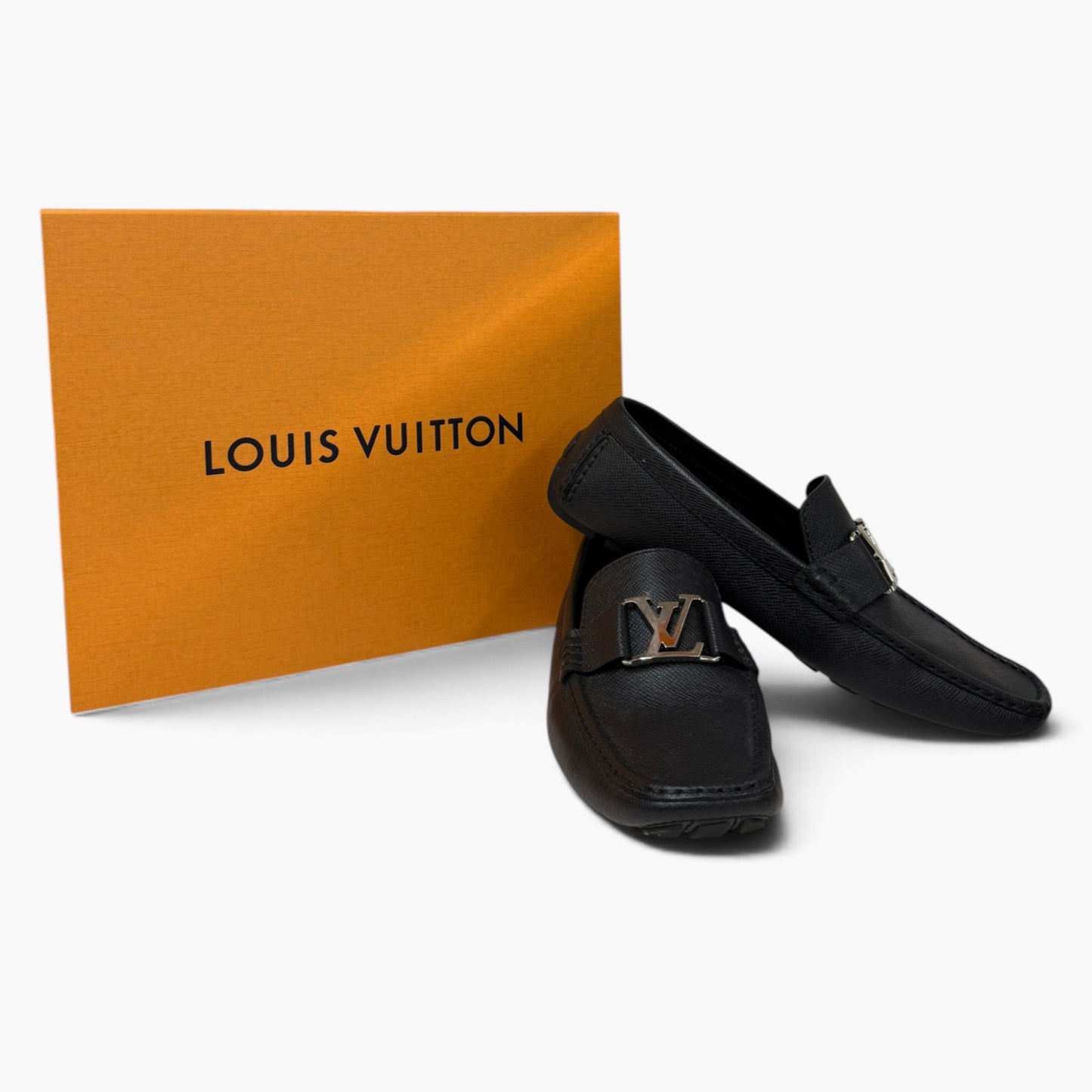 Louis Vuitton Loafers Size 8 Us Mens Black FA0210 Rank (A)