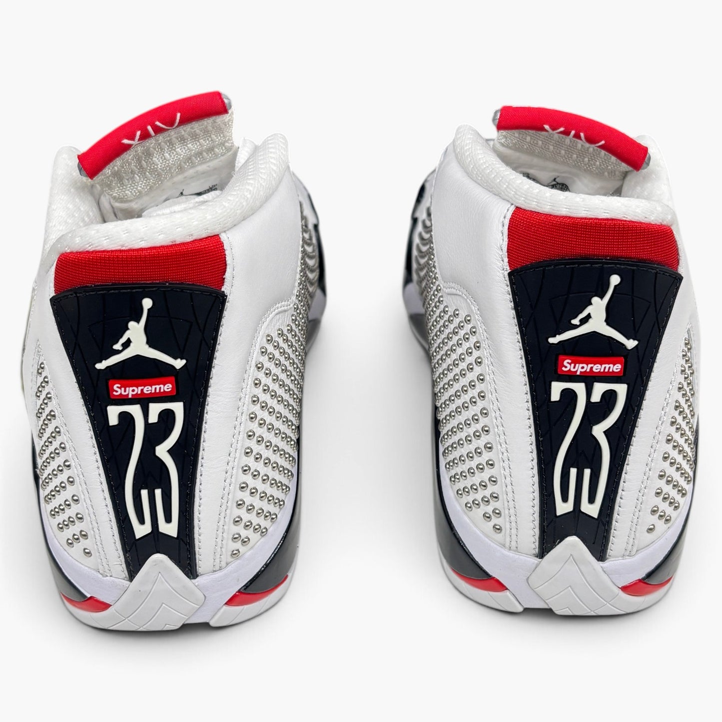 NIKE Jordan 14 Retro X SUPREME Size 8.5 us BV7630-106 Mens White Rank (A)