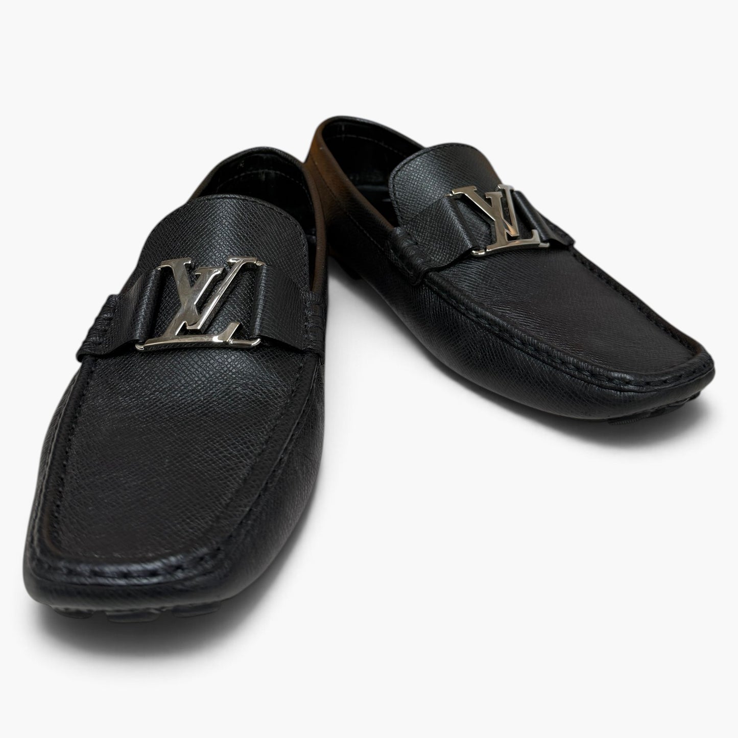 Louis Vuitton Loafers Size 8 Us Mens Black FA0210 Rank (A)