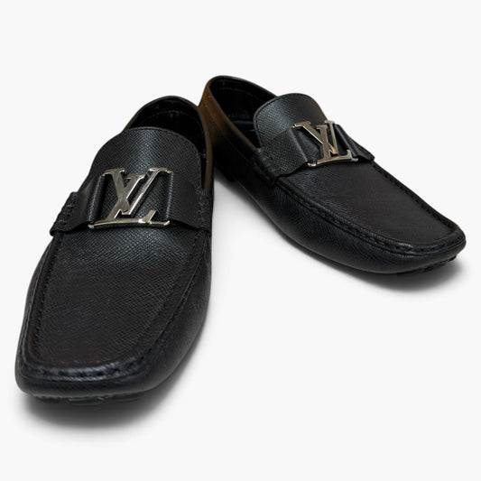 Louis Vuitton Loafers Size 8 Us Mens Black FA0210 Rank (A)