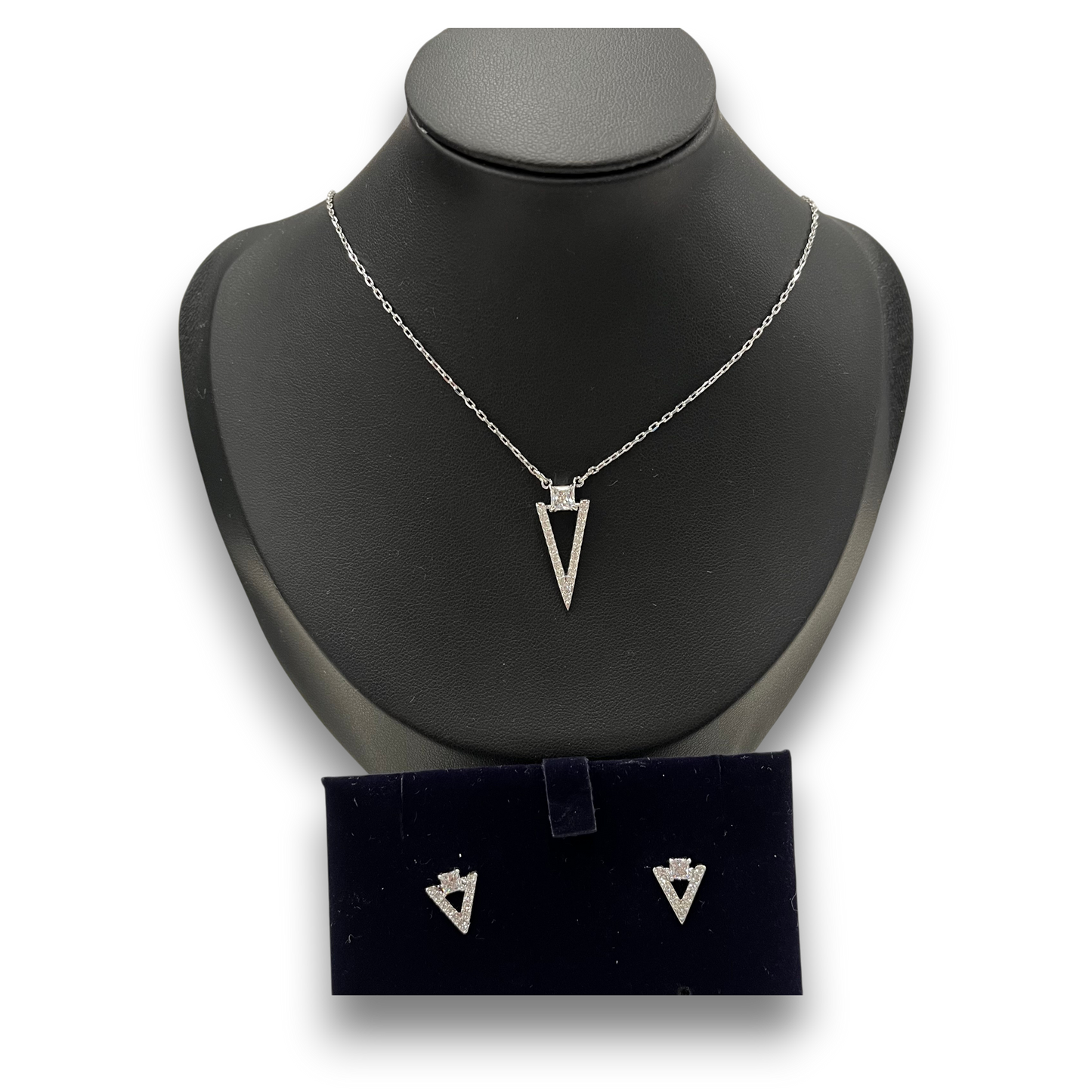 Necklace SWAROVSKI Silver Earrings Set 5253052