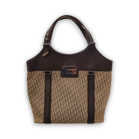 CHRISTIAN DIOR Tote Bag Rank (B) Brown 15-B0-0075