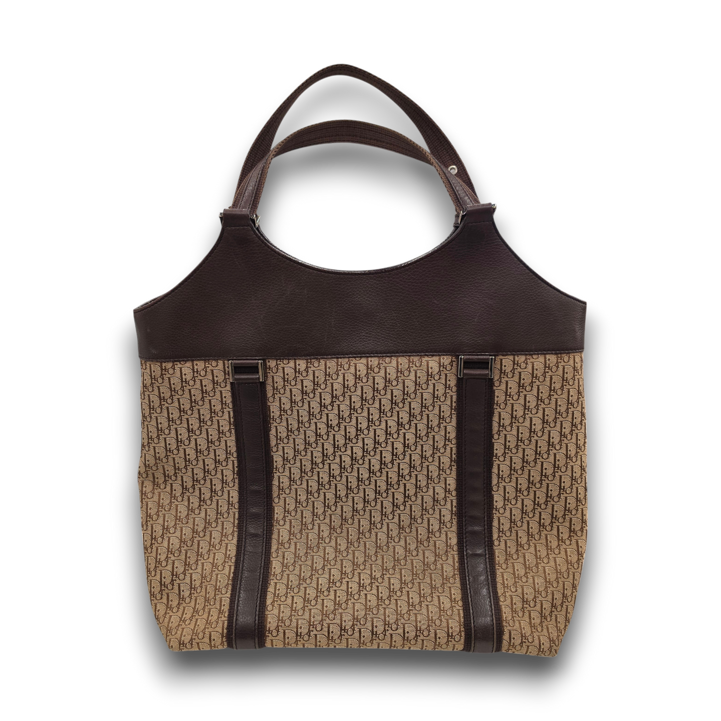 CHRISTIAN DIOR Tote Bag Rank (B) Brown 15-B0-0075